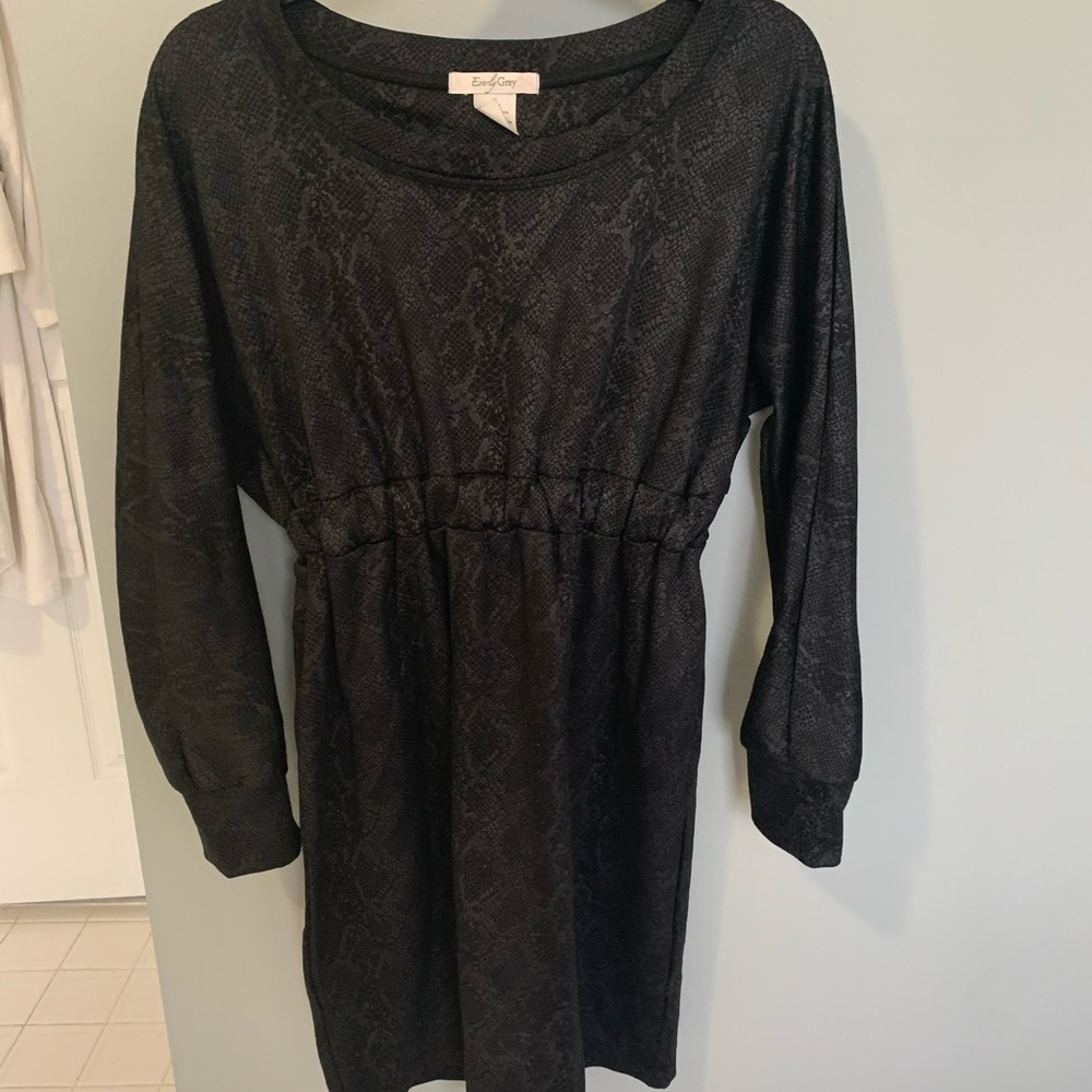 Everly gray maternity dress